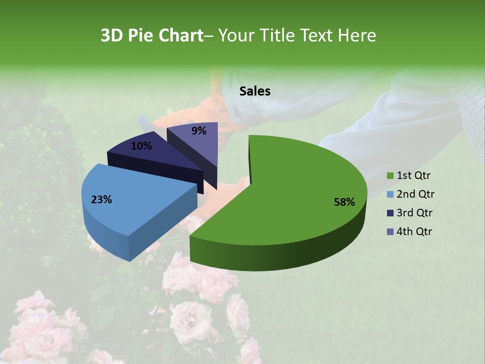 Finger Spring Woman PowerPoint Template