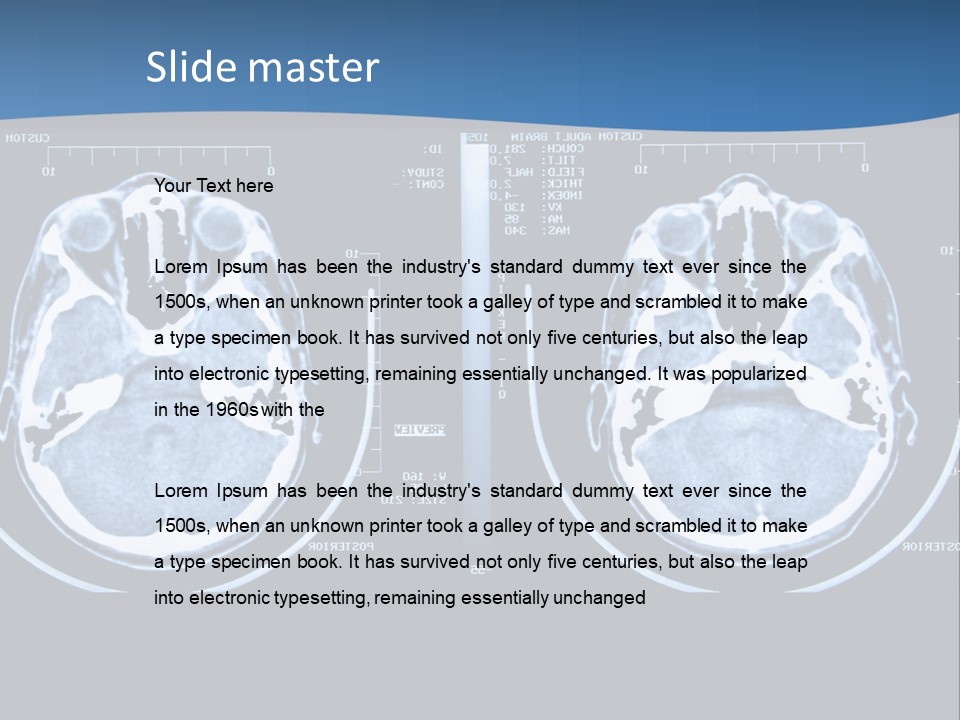 Picture Test Brain PowerPoint Template