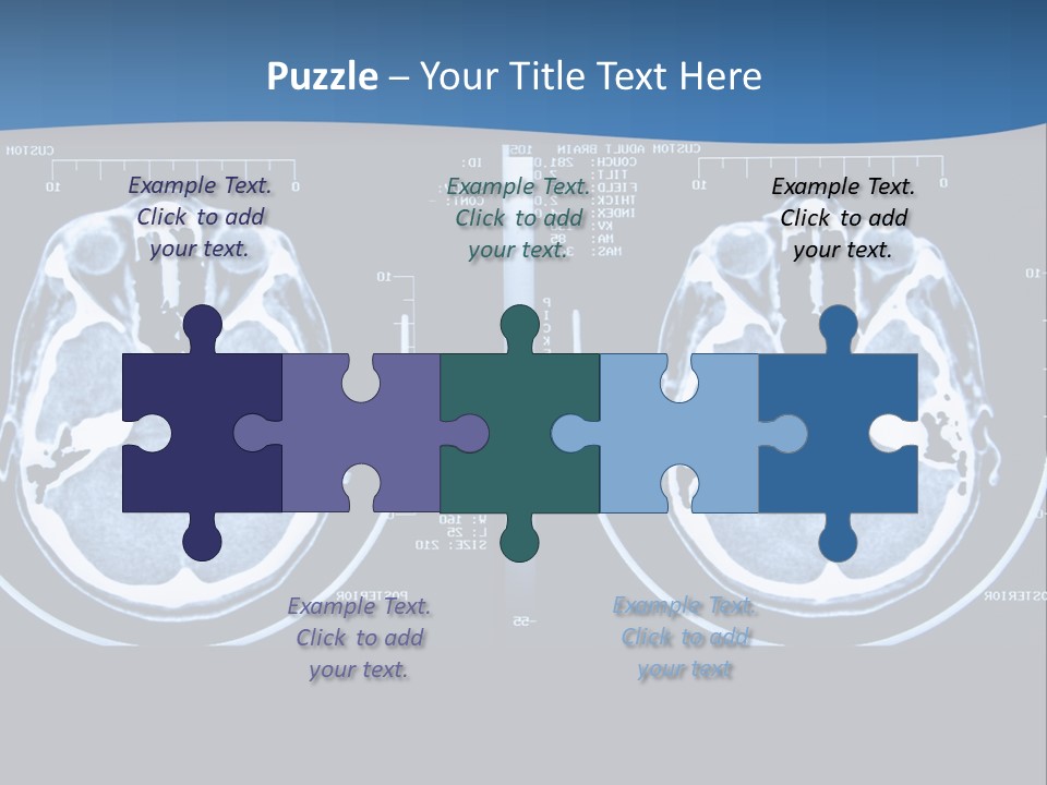 Picture Test Brain PowerPoint Template