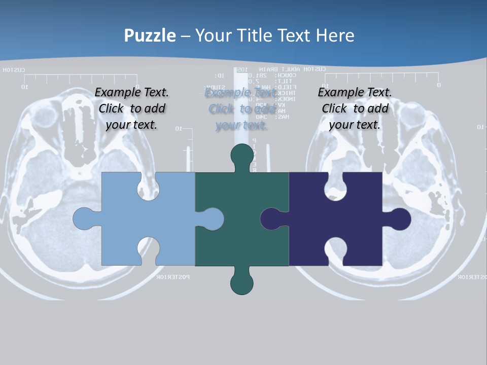 Picture Test Brain PowerPoint Template