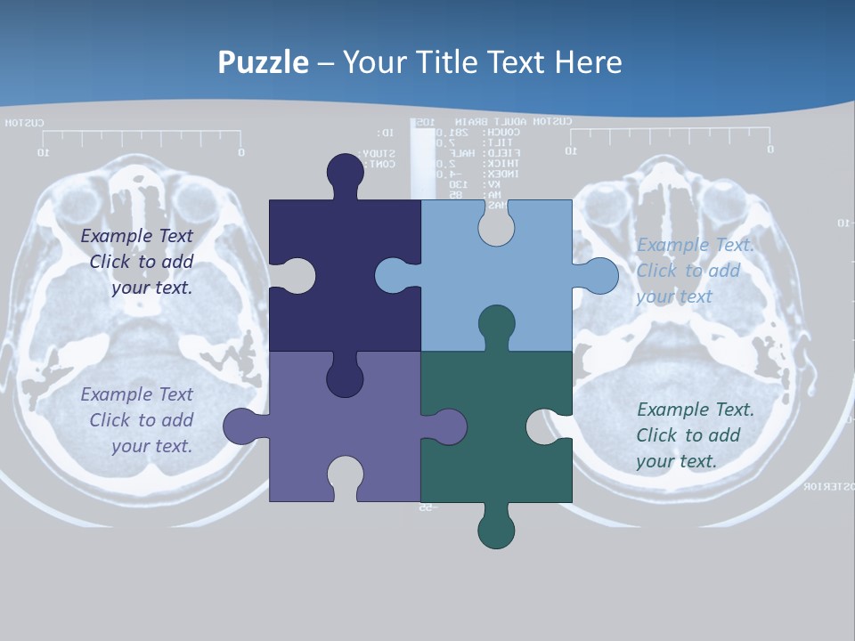 Picture Test Brain PowerPoint Template