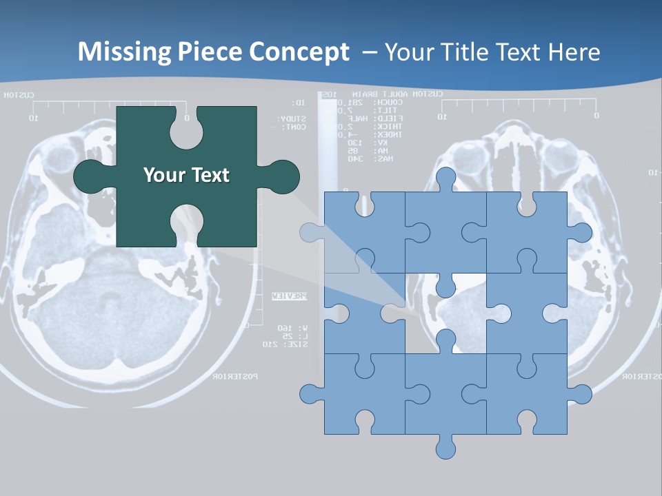 Picture Test Brain PowerPoint Template