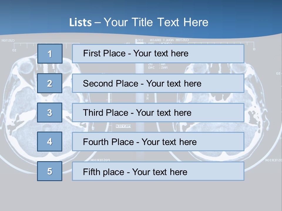 Picture Test Brain PowerPoint Template