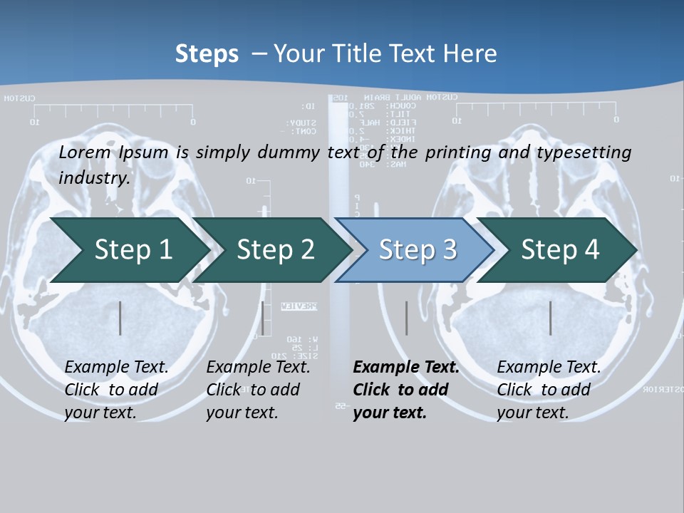 Picture Test Brain PowerPoint Template