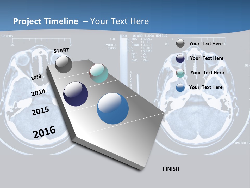 Picture Test Brain PowerPoint Template