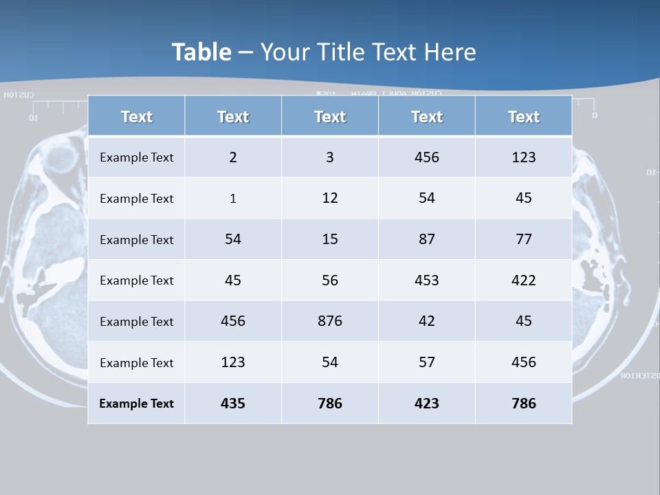 Picture Test Brain PowerPoint Template
