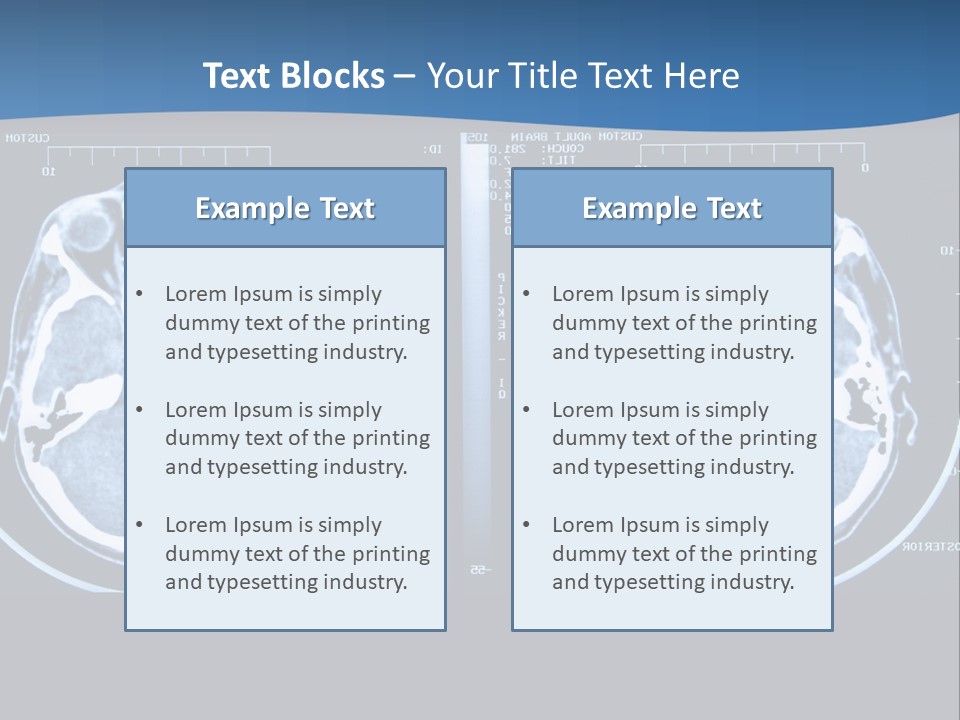 Picture Test Brain PowerPoint Template