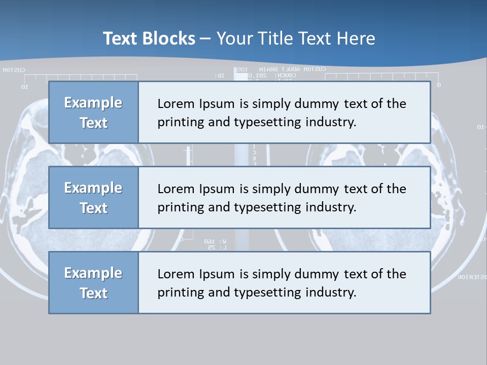 Picture Test Brain PowerPoint Template
