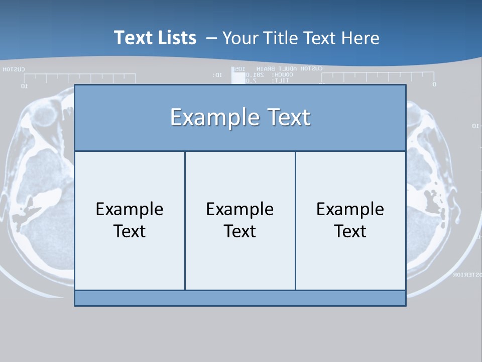 Picture Test Brain PowerPoint Template