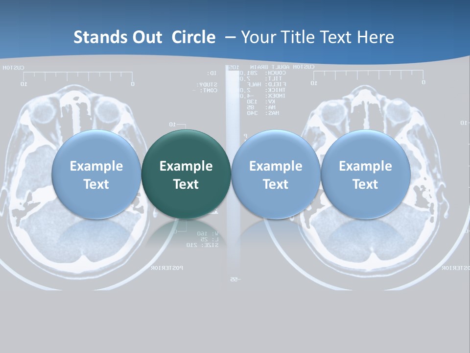 Picture Test Brain PowerPoint Template