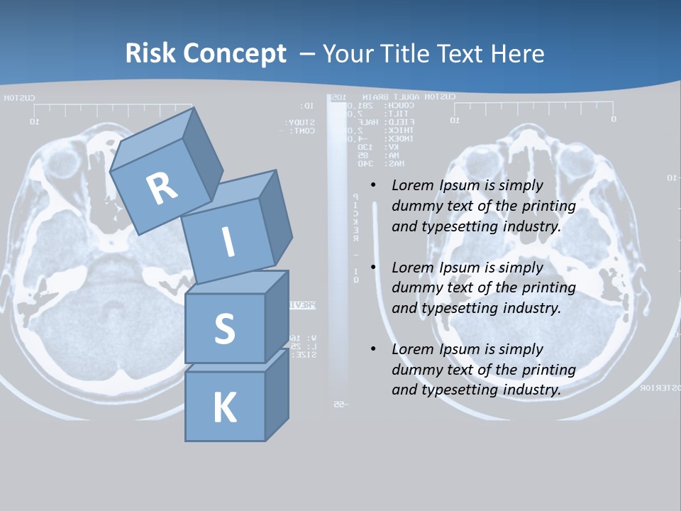 Picture Test Brain PowerPoint Template