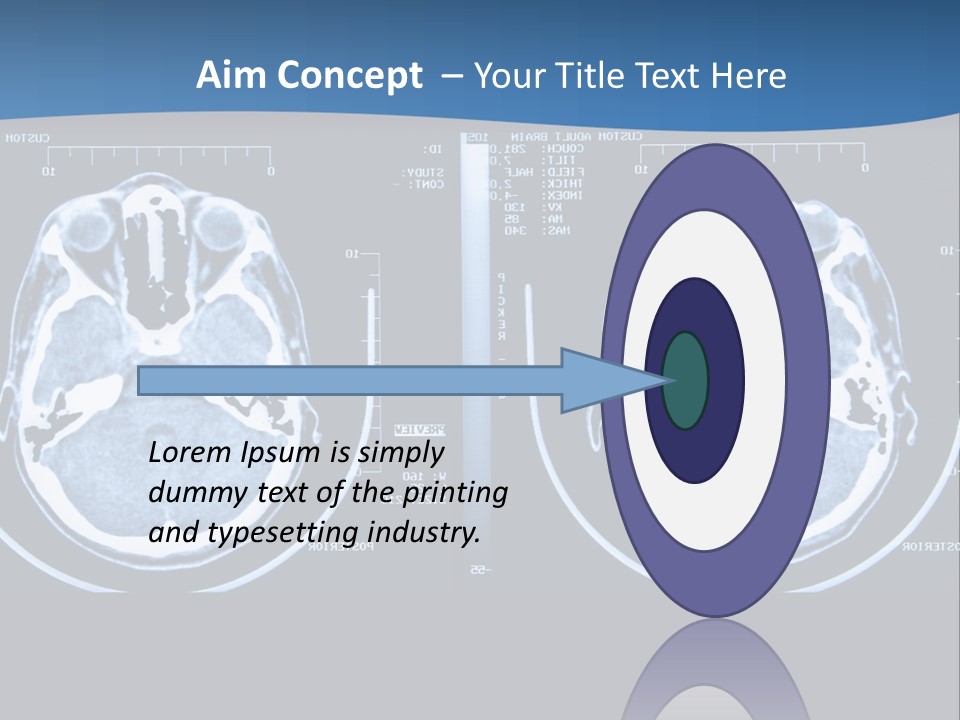 Picture Test Brain PowerPoint Template