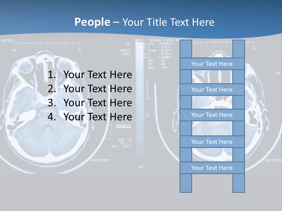 Picture Test Brain PowerPoint Template