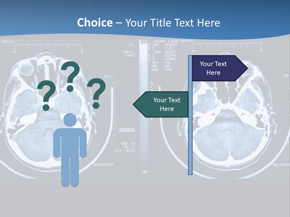 Picture Test Brain PowerPoint Template