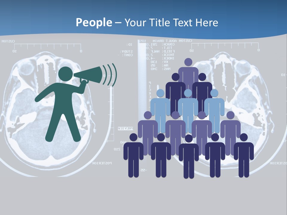 Picture Test Brain PowerPoint Template