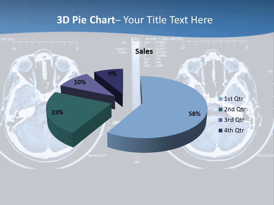 Picture Test Brain PowerPoint Template