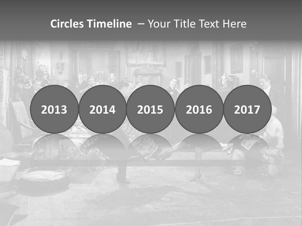 Exquisite Ornate Large Group Of People PowerPoint Template