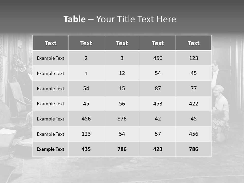 Exquisite Ornate Large Group Of People PowerPoint Template