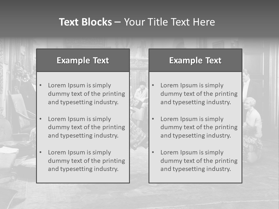 Exquisite Ornate Large Group Of People PowerPoint Template