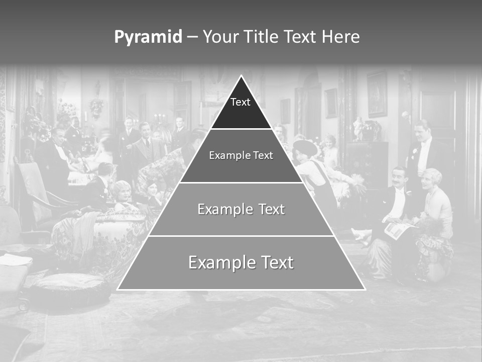 Exquisite Ornate Large Group Of People PowerPoint Template
