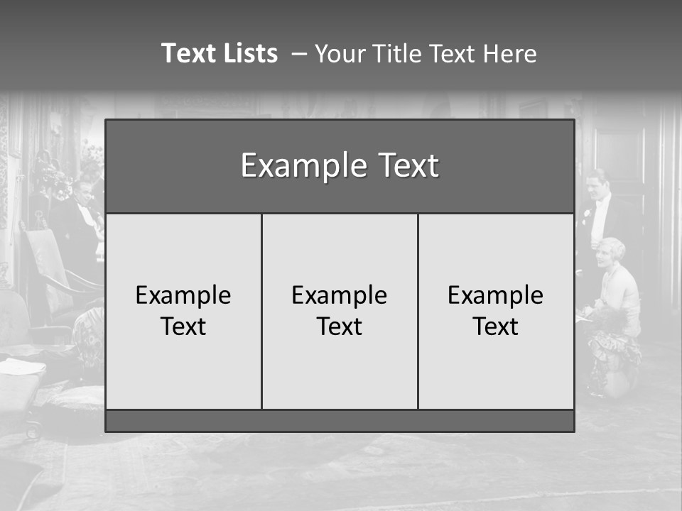 Exquisite Ornate Large Group Of People PowerPoint Template