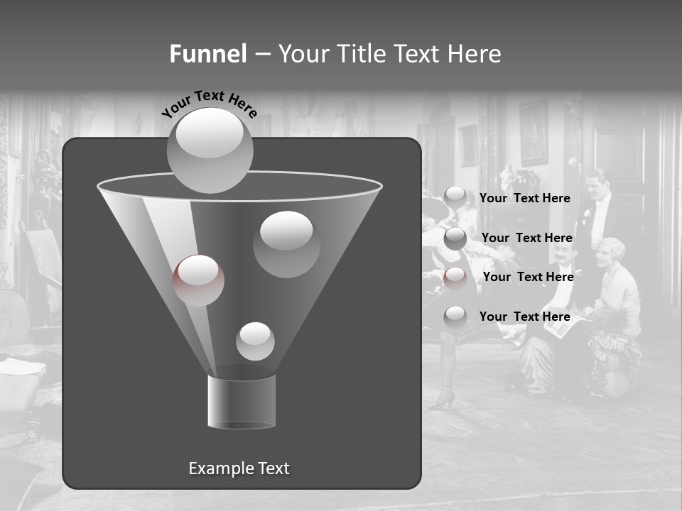 Exquisite Ornate Large Group Of People PowerPoint Template