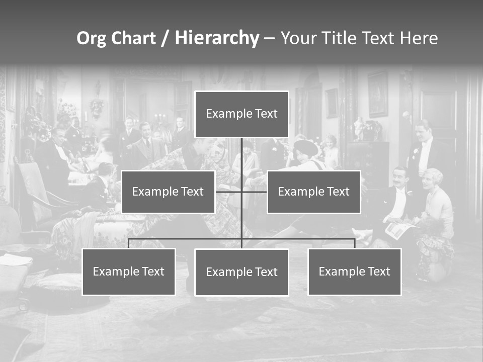 Exquisite Ornate Large Group Of People PowerPoint Template