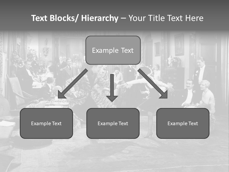 Exquisite Ornate Large Group Of People PowerPoint Template