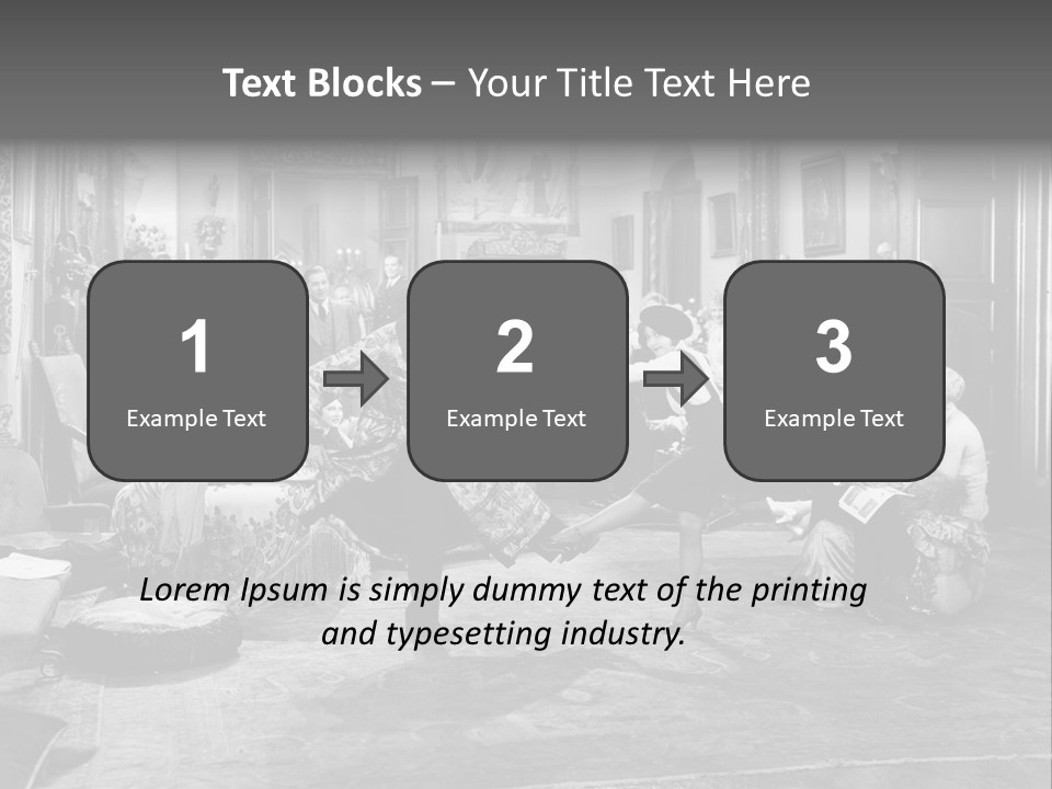 Exquisite Ornate Large Group Of People PowerPoint Template