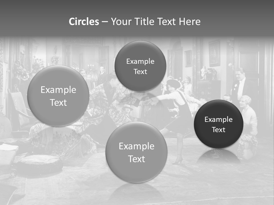 Exquisite Ornate Large Group Of People PowerPoint Template