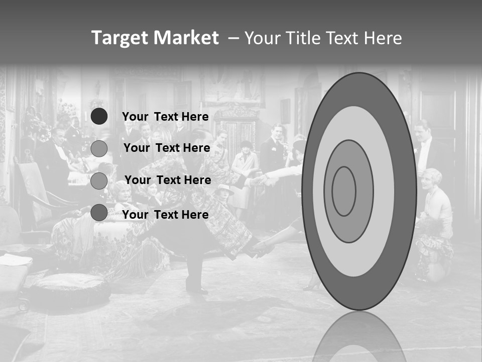 Exquisite Ornate Large Group Of People PowerPoint Template