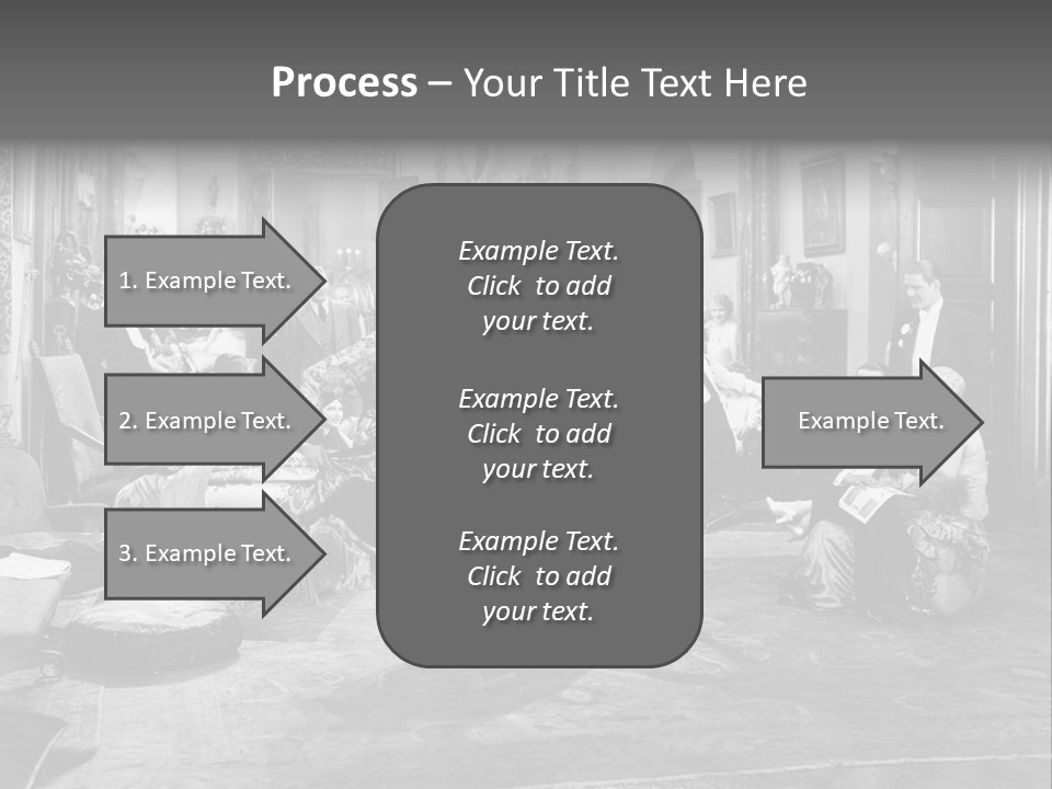 Exquisite Ornate Large Group Of People PowerPoint Template