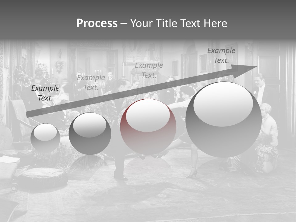 Exquisite Ornate Large Group Of People PowerPoint Template