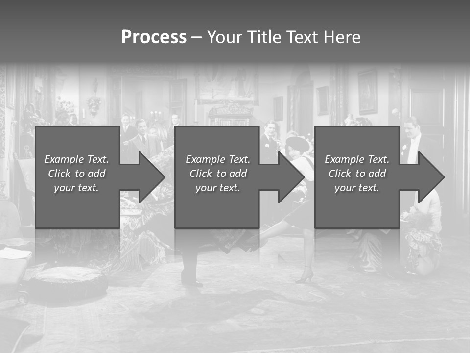 Exquisite Ornate Large Group Of People PowerPoint Template