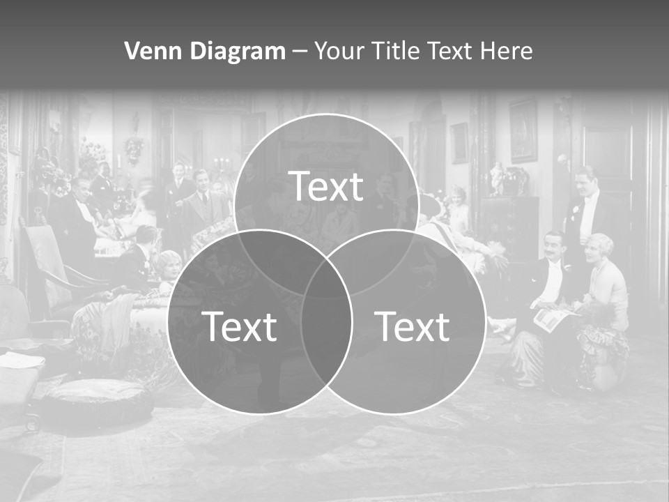 Exquisite Ornate Large Group Of People PowerPoint Template