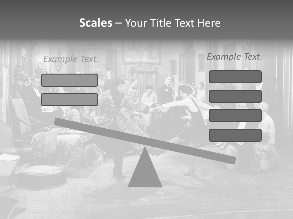 Exquisite Ornate Large Group Of People PowerPoint Template