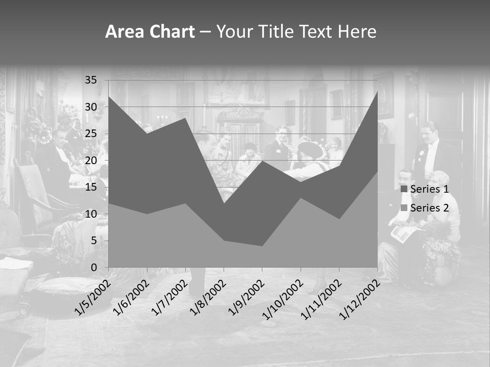 Exquisite Ornate Large Group Of People PowerPoint Template