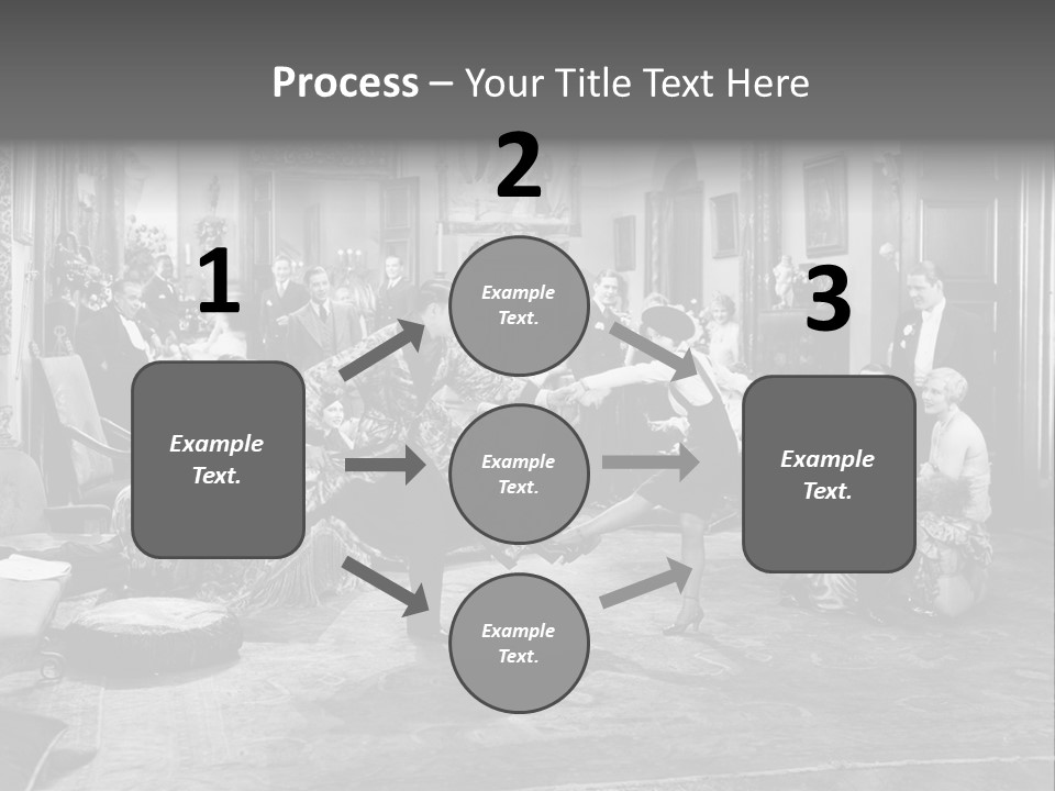 Exquisite Ornate Large Group Of People PowerPoint Template