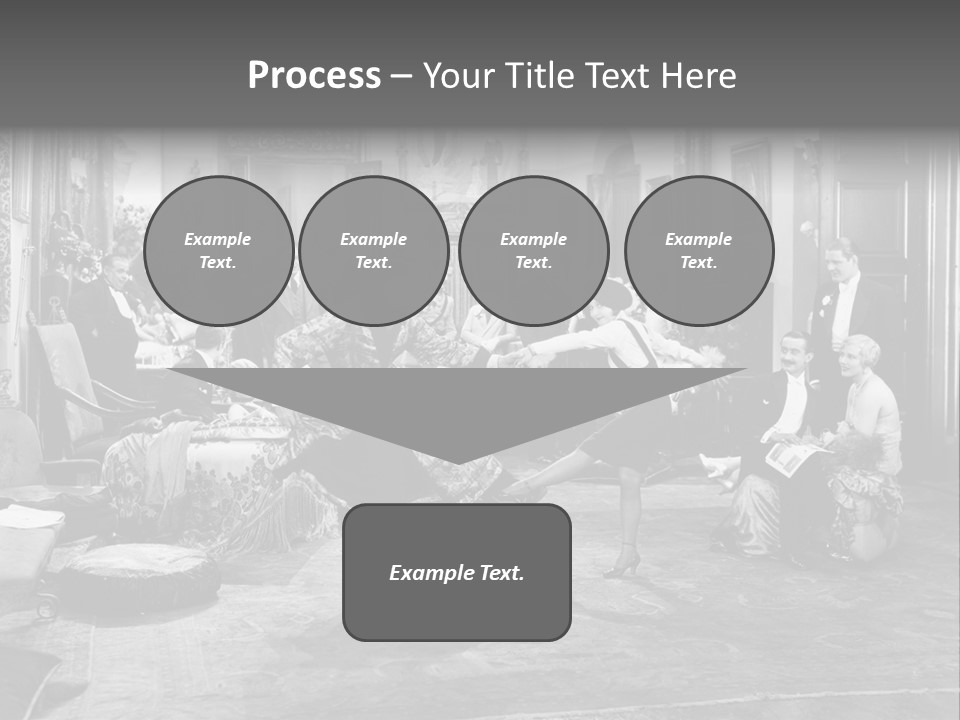 Exquisite Ornate Large Group Of People PowerPoint Template