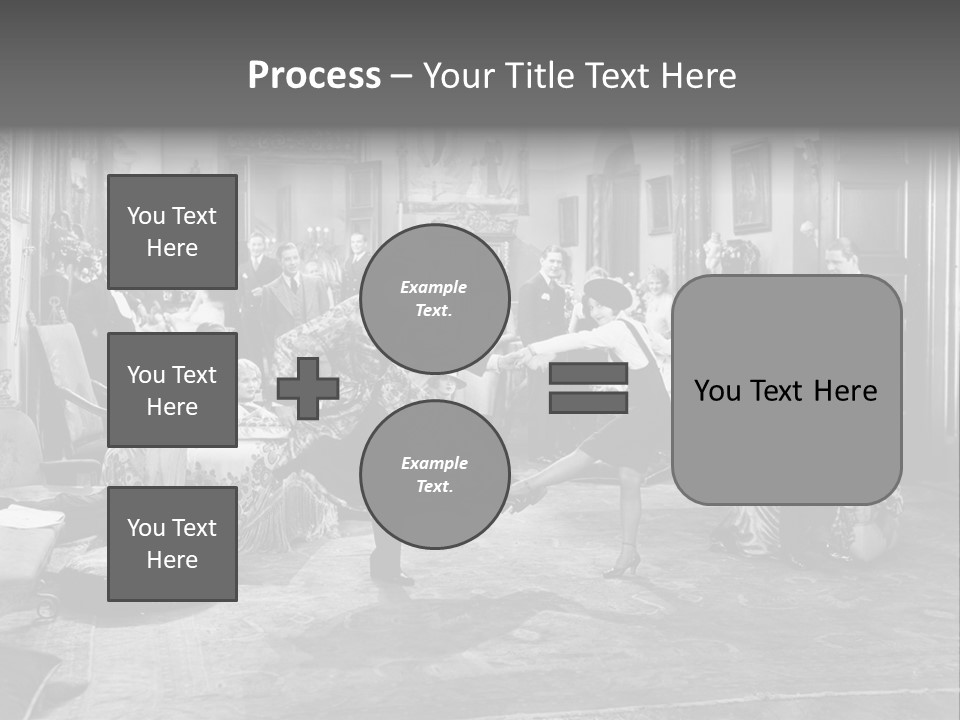 Exquisite Ornate Large Group Of People PowerPoint Template
