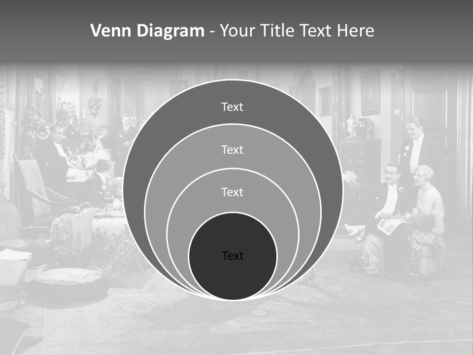 Exquisite Ornate Large Group Of People PowerPoint Template