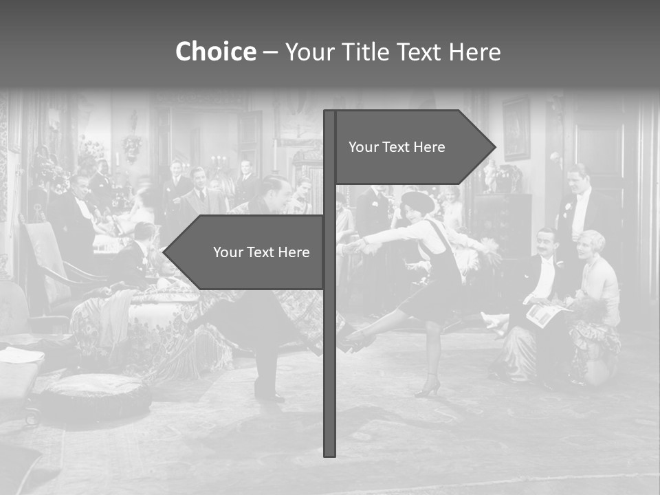 Exquisite Ornate Large Group Of People PowerPoint Template