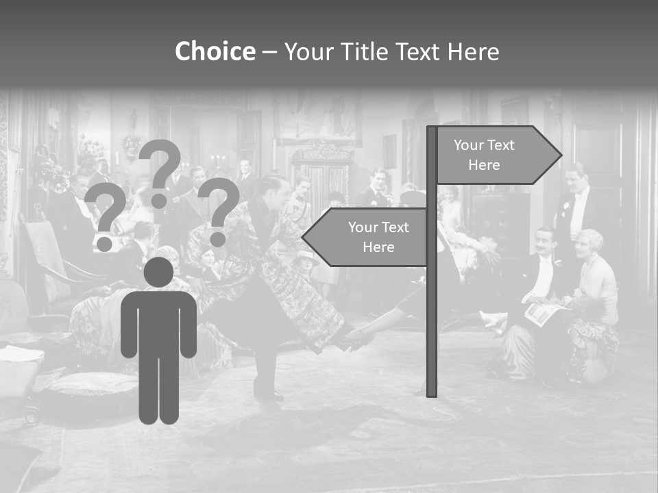 Exquisite Ornate Large Group Of People PowerPoint Template