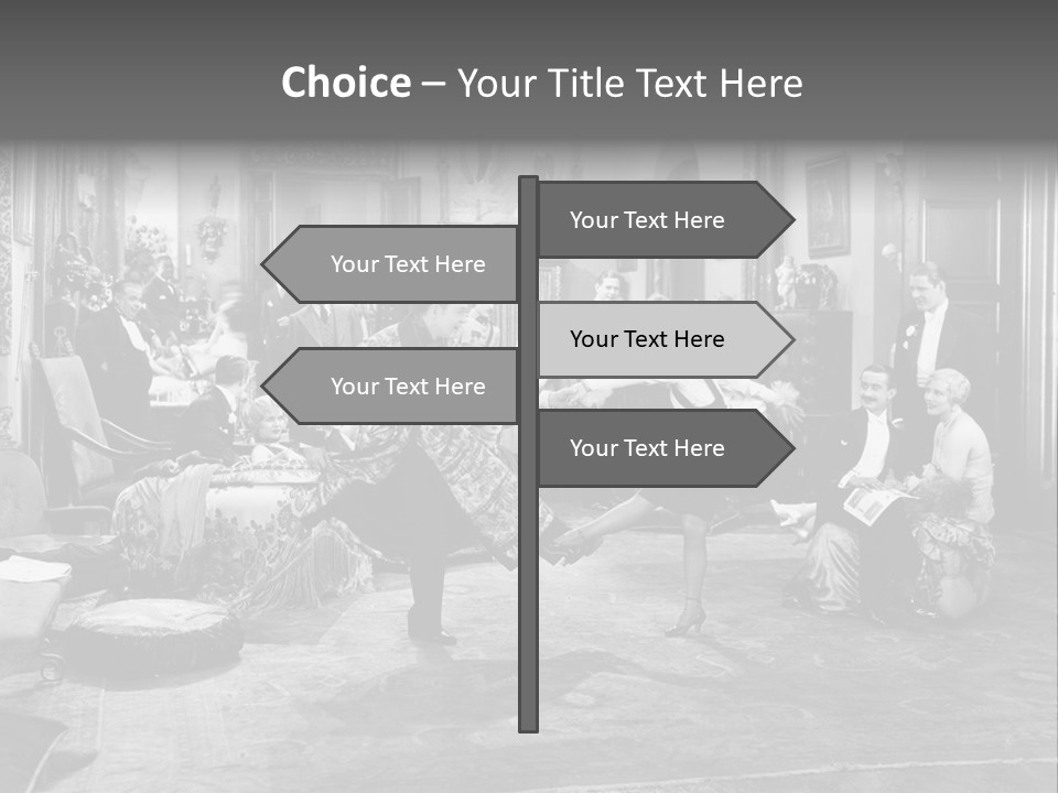 Exquisite Ornate Large Group Of People PowerPoint Template