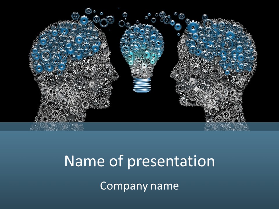 Electricity Creativity Male PowerPoint Template