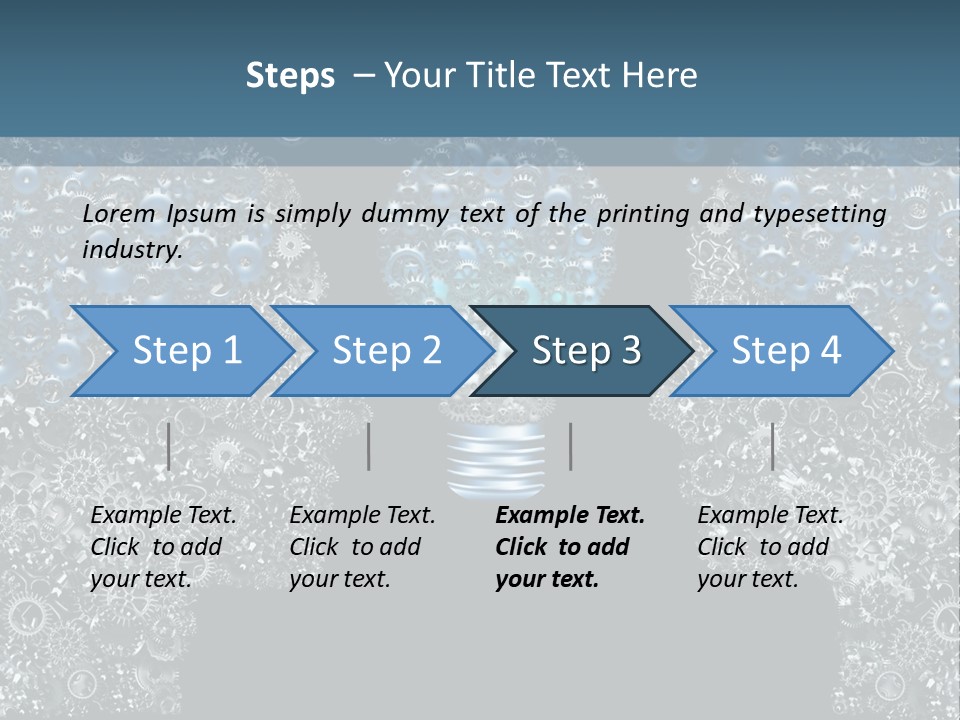 Electricity Creativity Male PowerPoint Template
