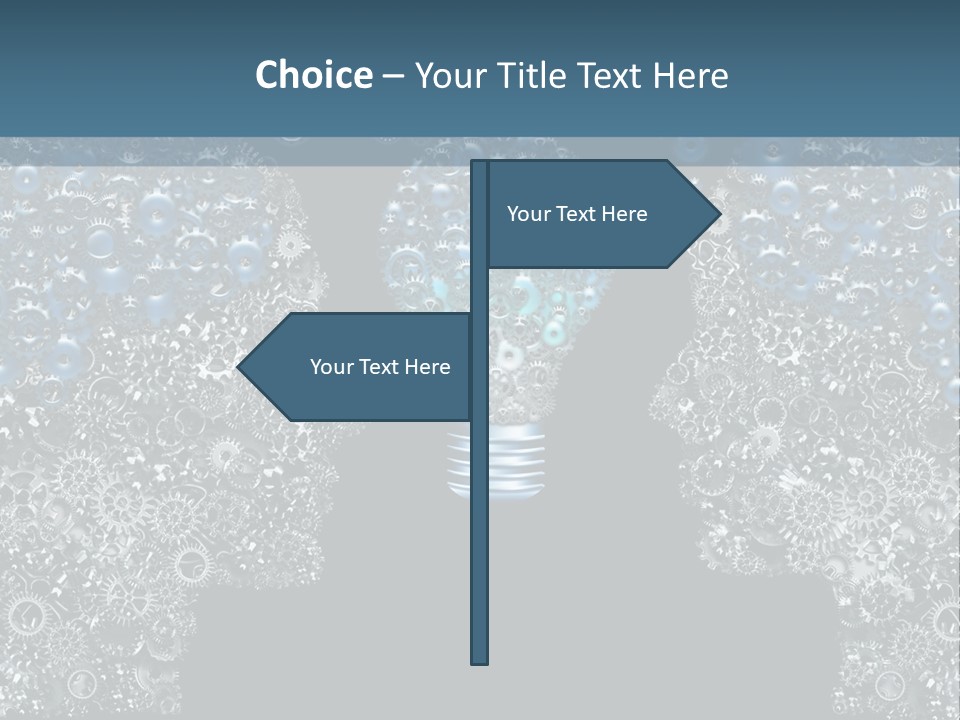 Electricity Creativity Male PowerPoint Template