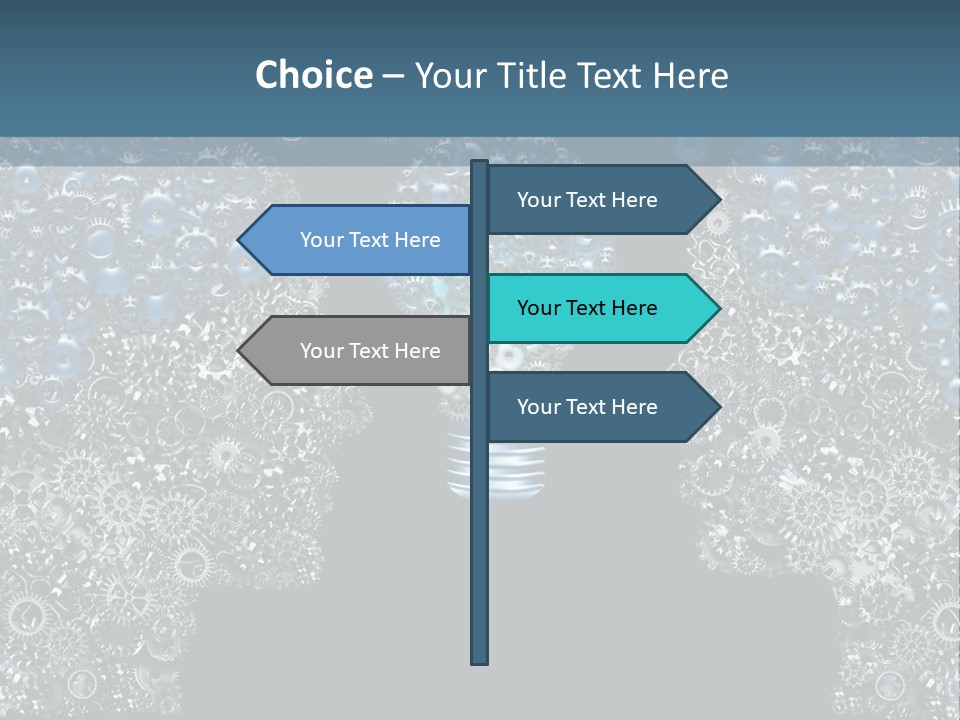 Electricity Creativity Male PowerPoint Template