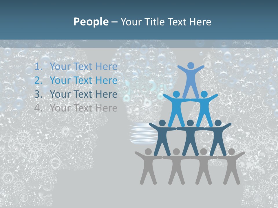 Electricity Creativity Male PowerPoint Template