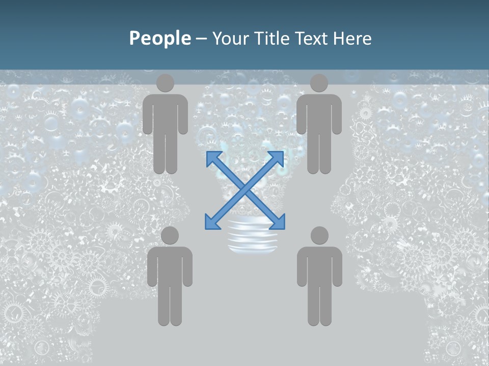 Electricity Creativity Male PowerPoint Template